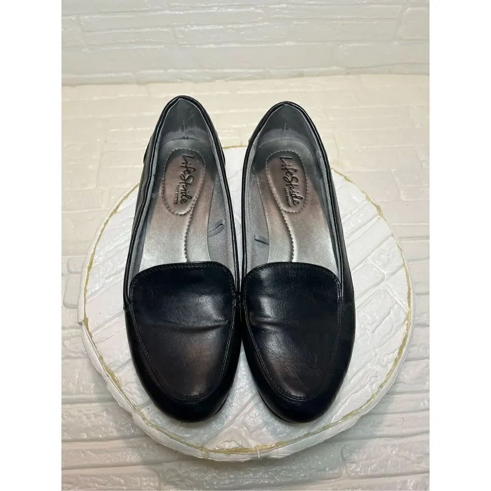 LifeStride Womens DARLING Cushioned  Soft System Comfort Loafers Shoes Black